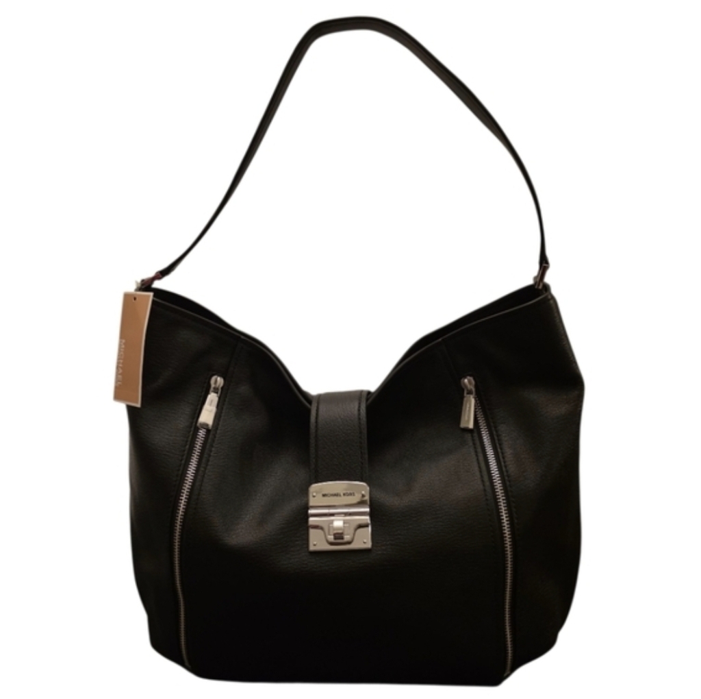 Michael Kors Black Leather Addie Shoulder Bag Nwt
